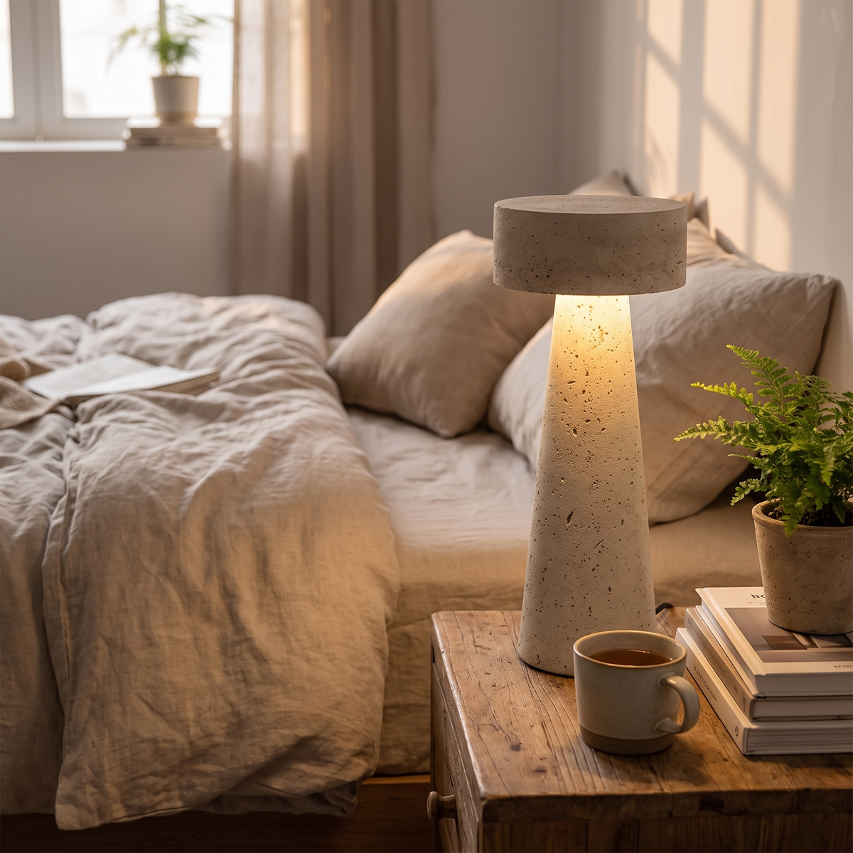 Catriona Travertine Table Lamp