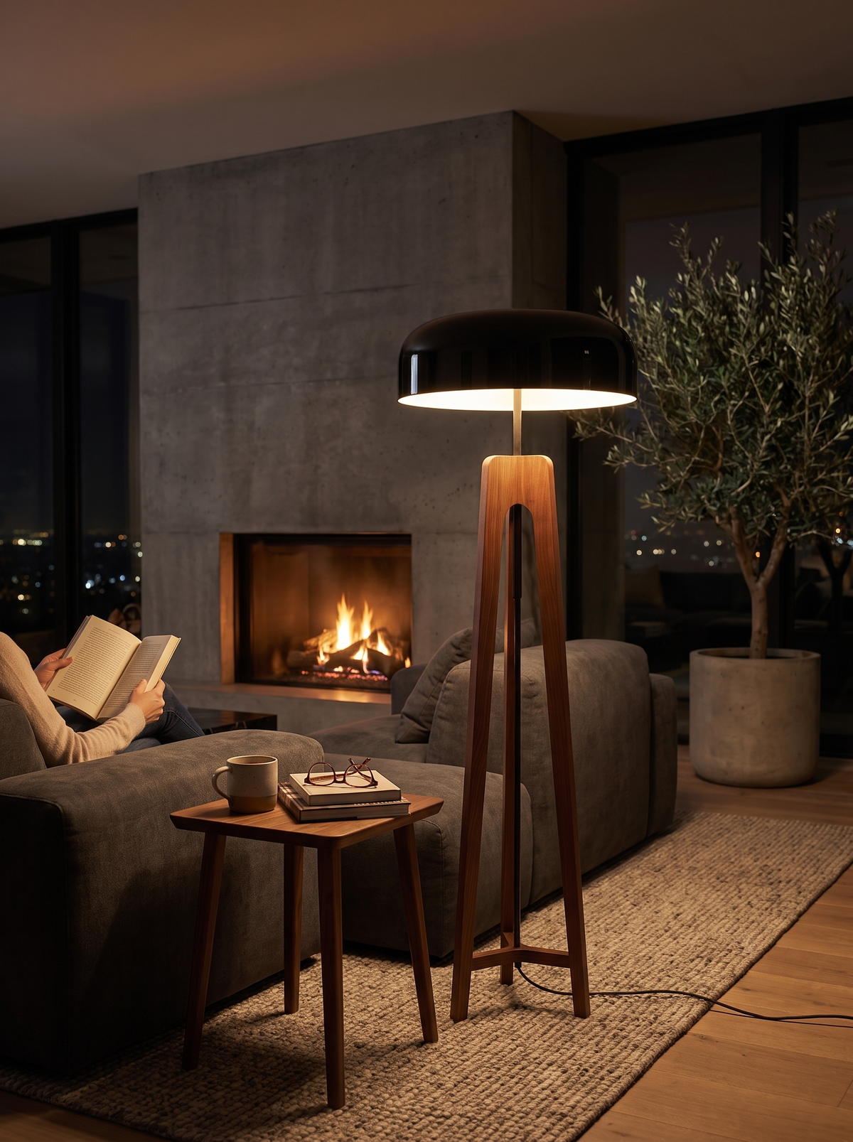 Alfred Table and Floor Lamp lifestyle 1