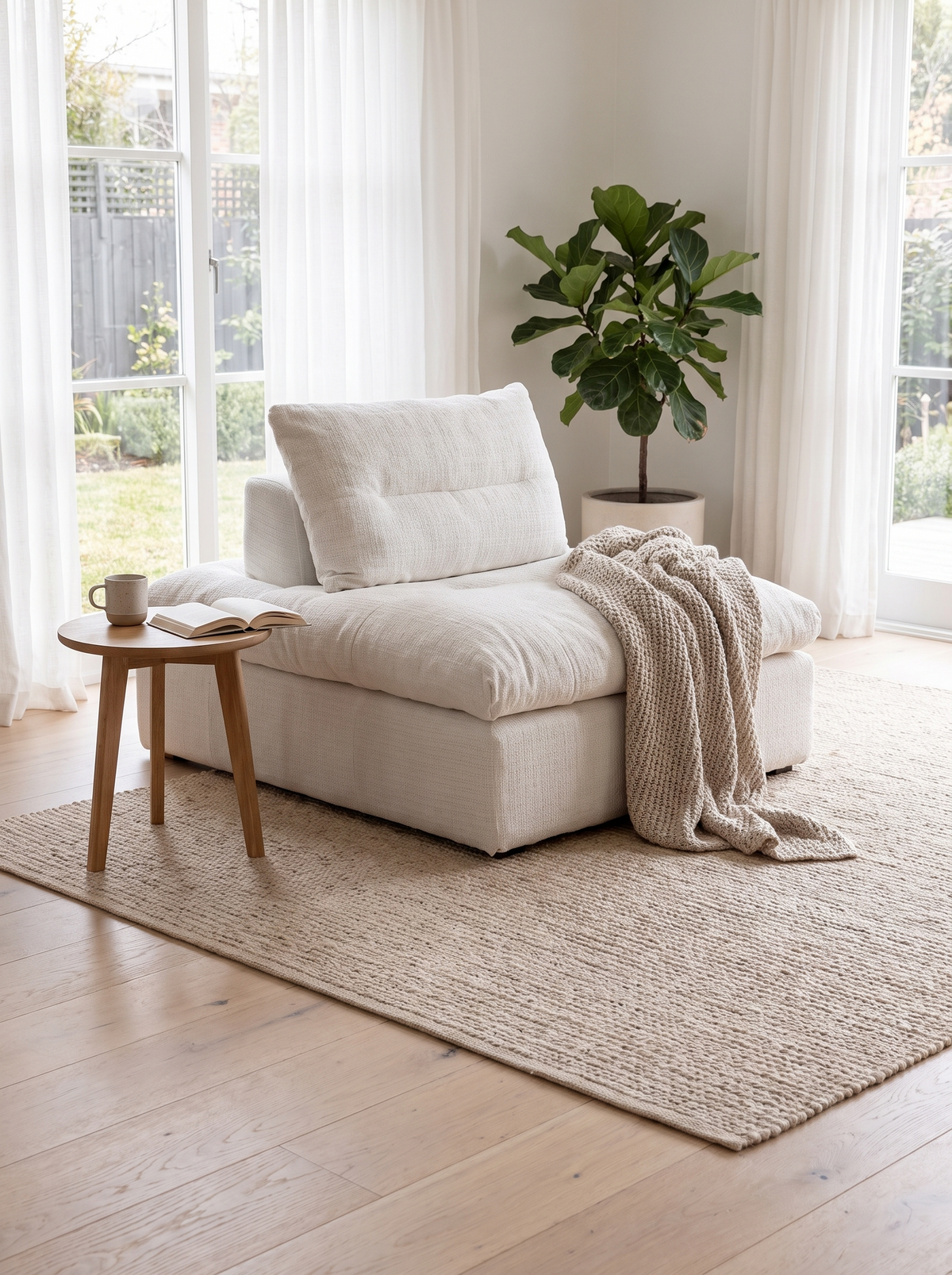 Modular 1 Seater Sofa GRAND scandinavian lines lifestyle
