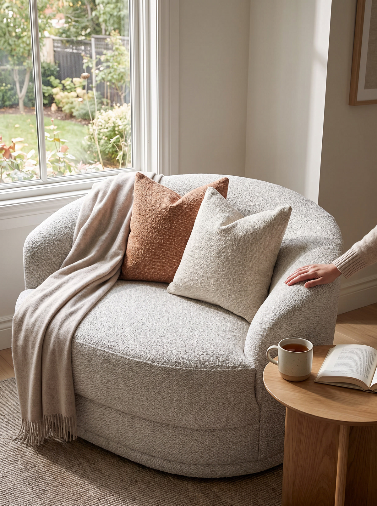 CURVA corner sofa plush foam lifestyle