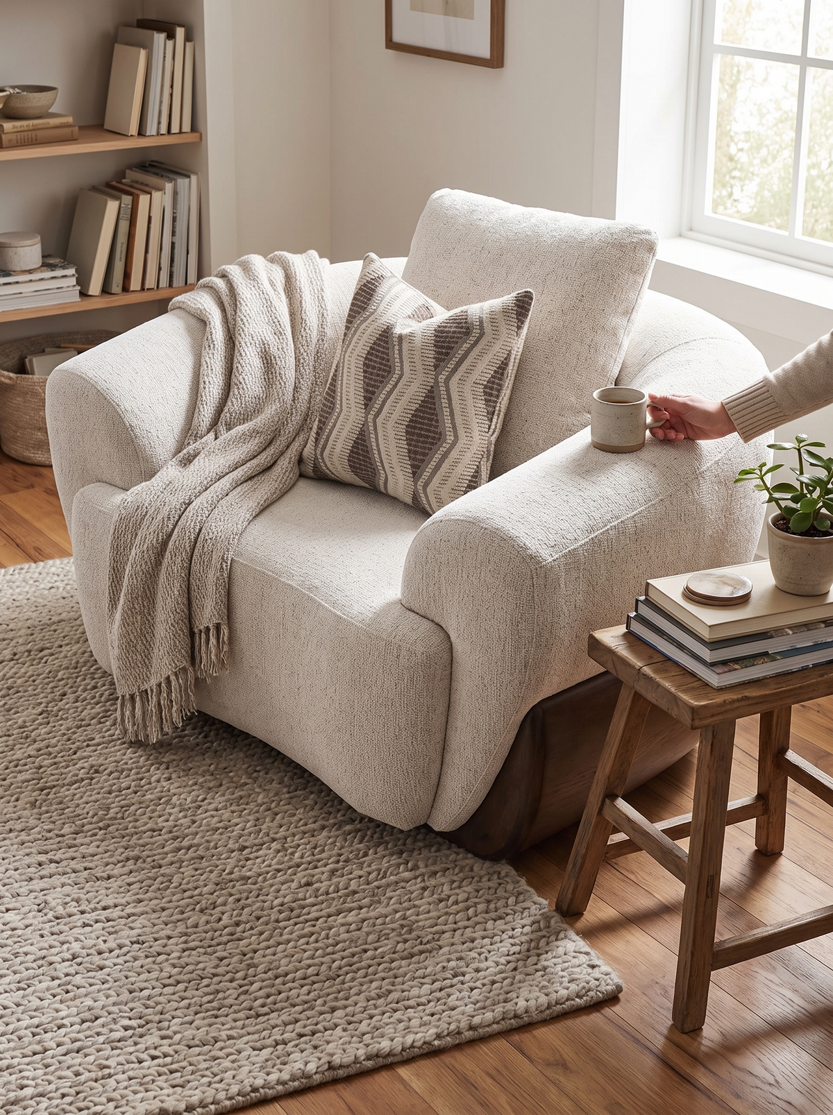 SWOOP sofa supportive solo seating lifestyle