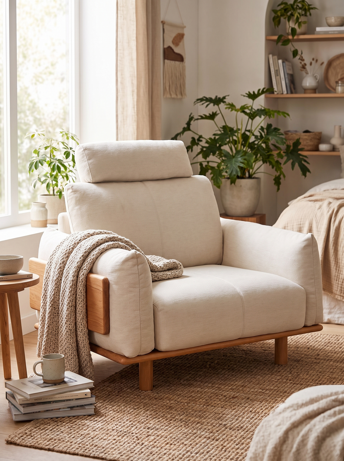 BESSEN sofa feather foam lifestyle