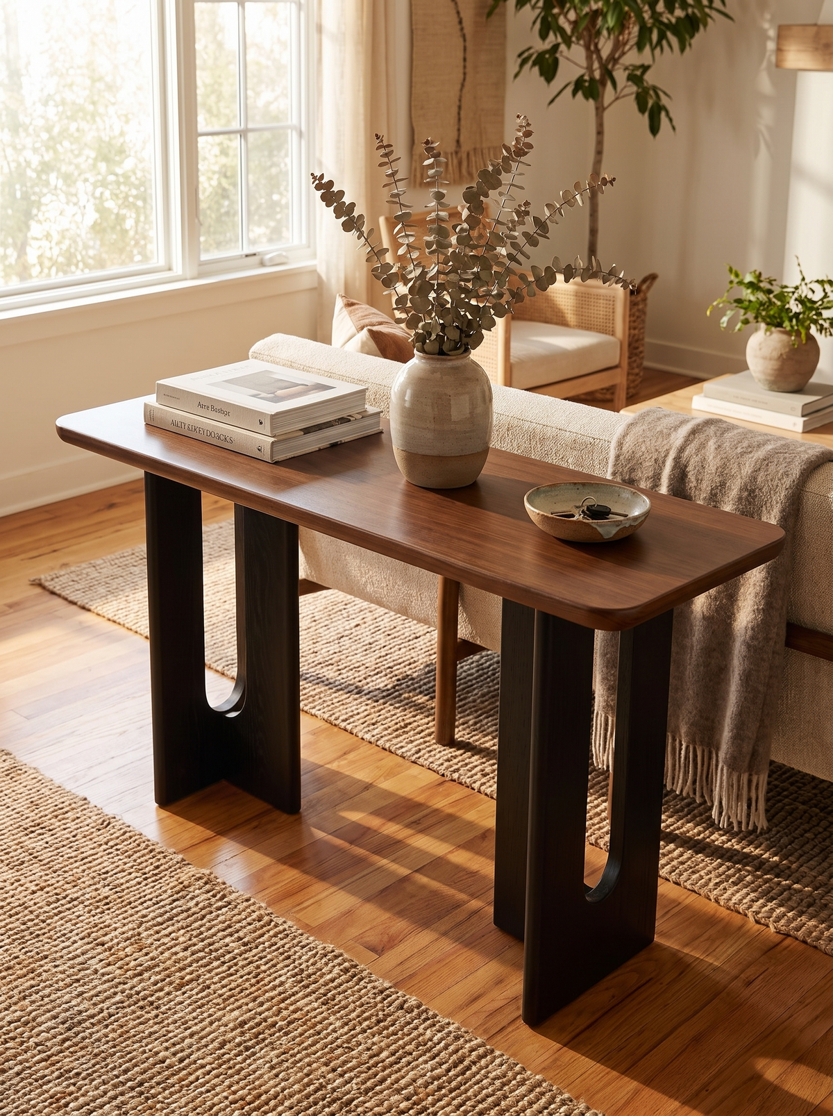 SAVOR dining table walnut grain lifestyle