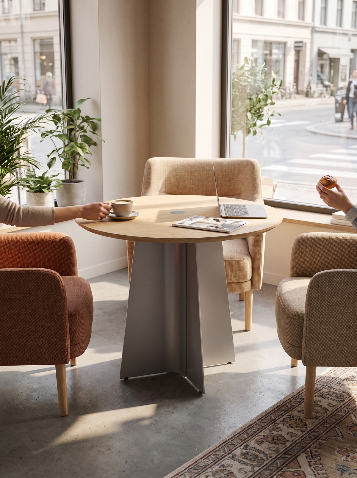 AERI round table sociable dining lifestyle
