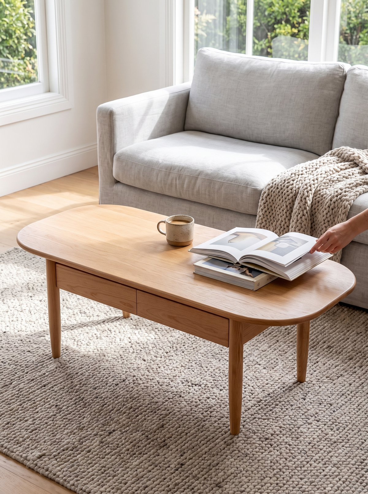 VISTA cherry coffee table scandinavian form lifestyle