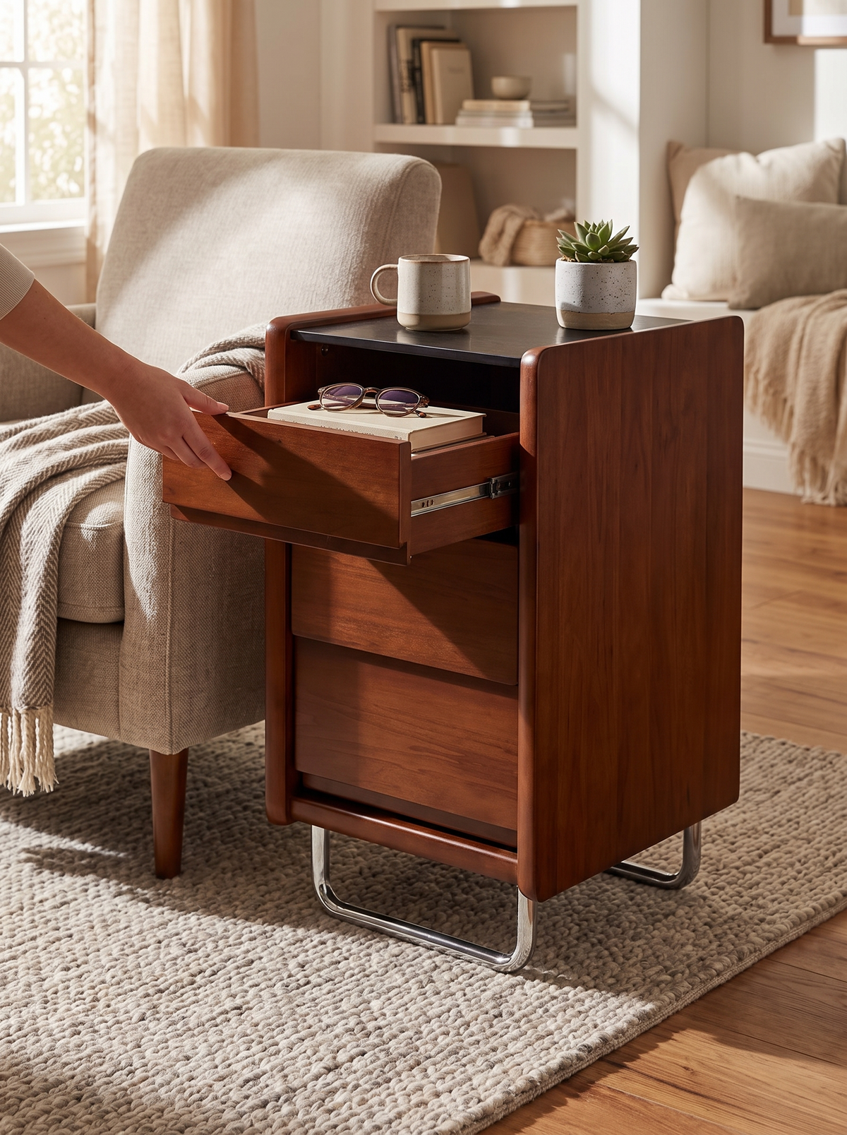 SITA side table drawer storage lifestyle