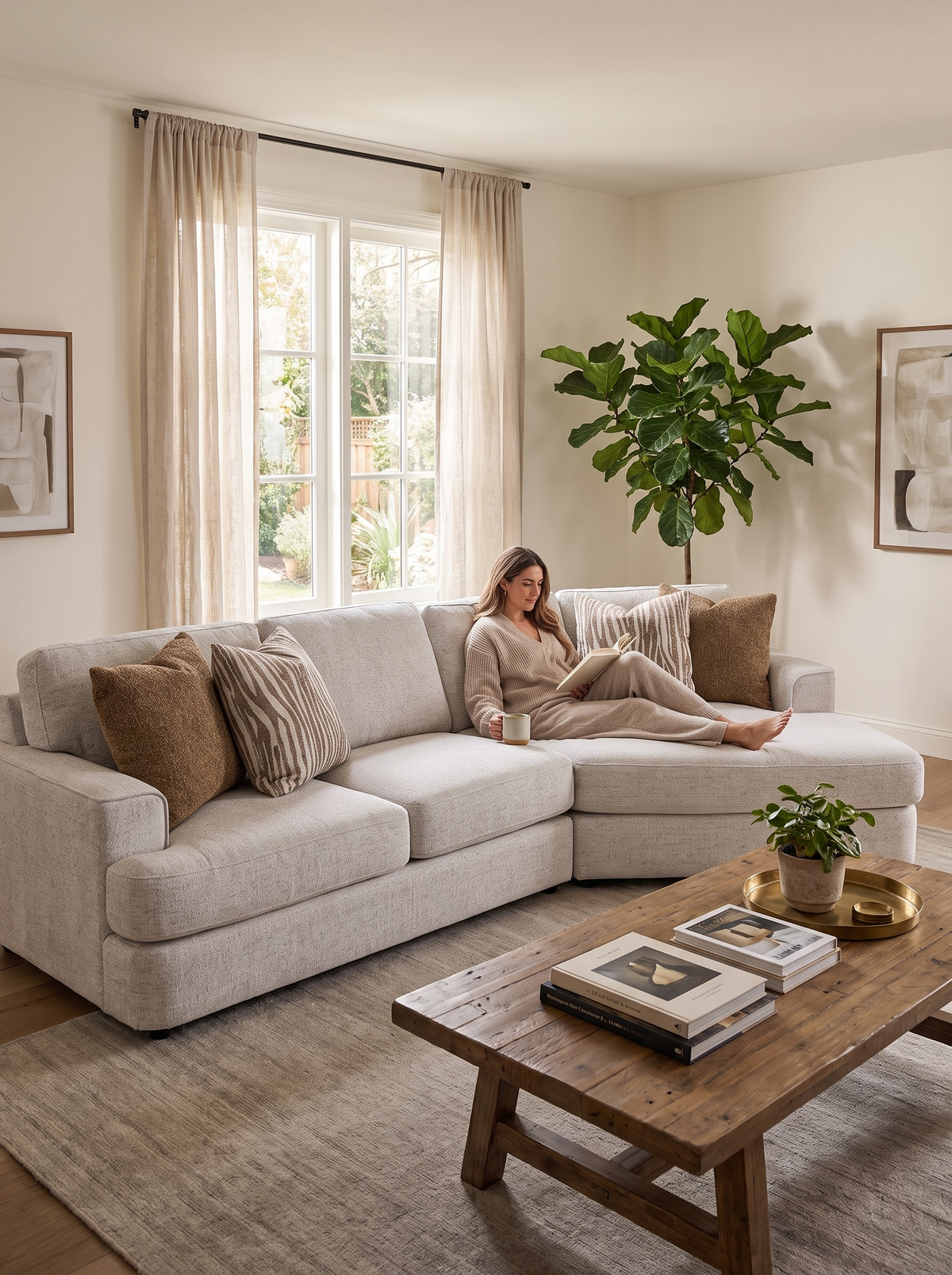 LUCENT modular L shape sectional