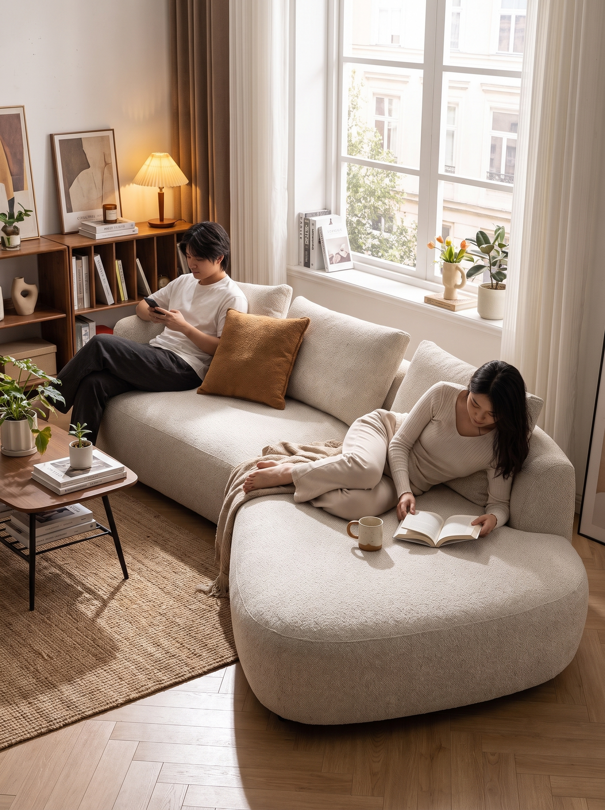 SERENE compact L for small rooms