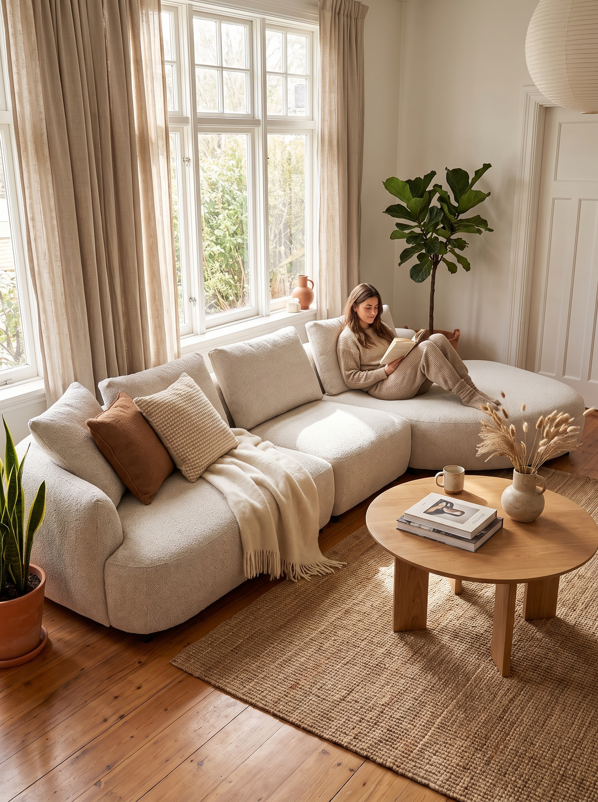 SERENE cream lightening a room