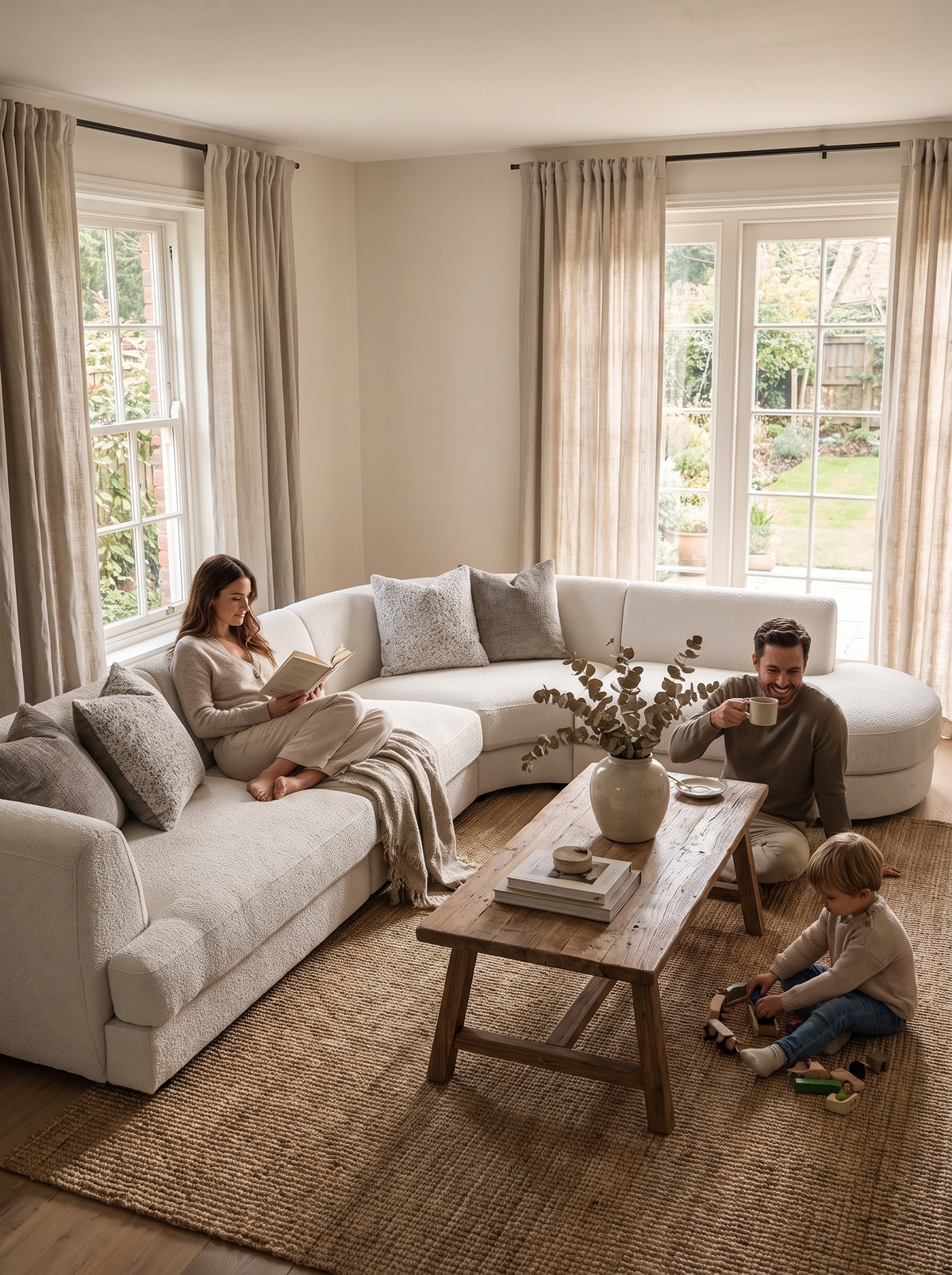 FABLE sectional in a styled room