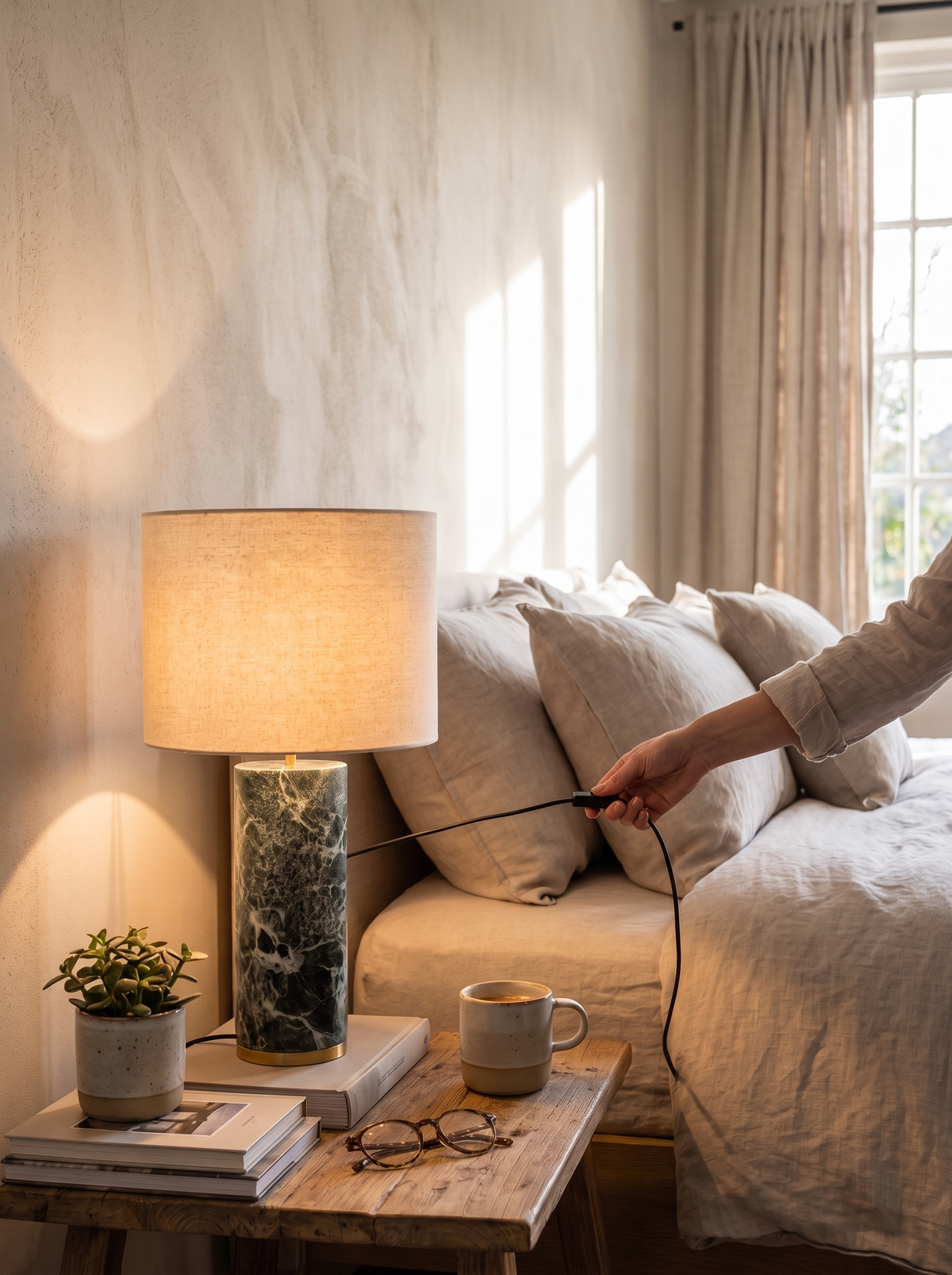 Corinna lamp flattering light