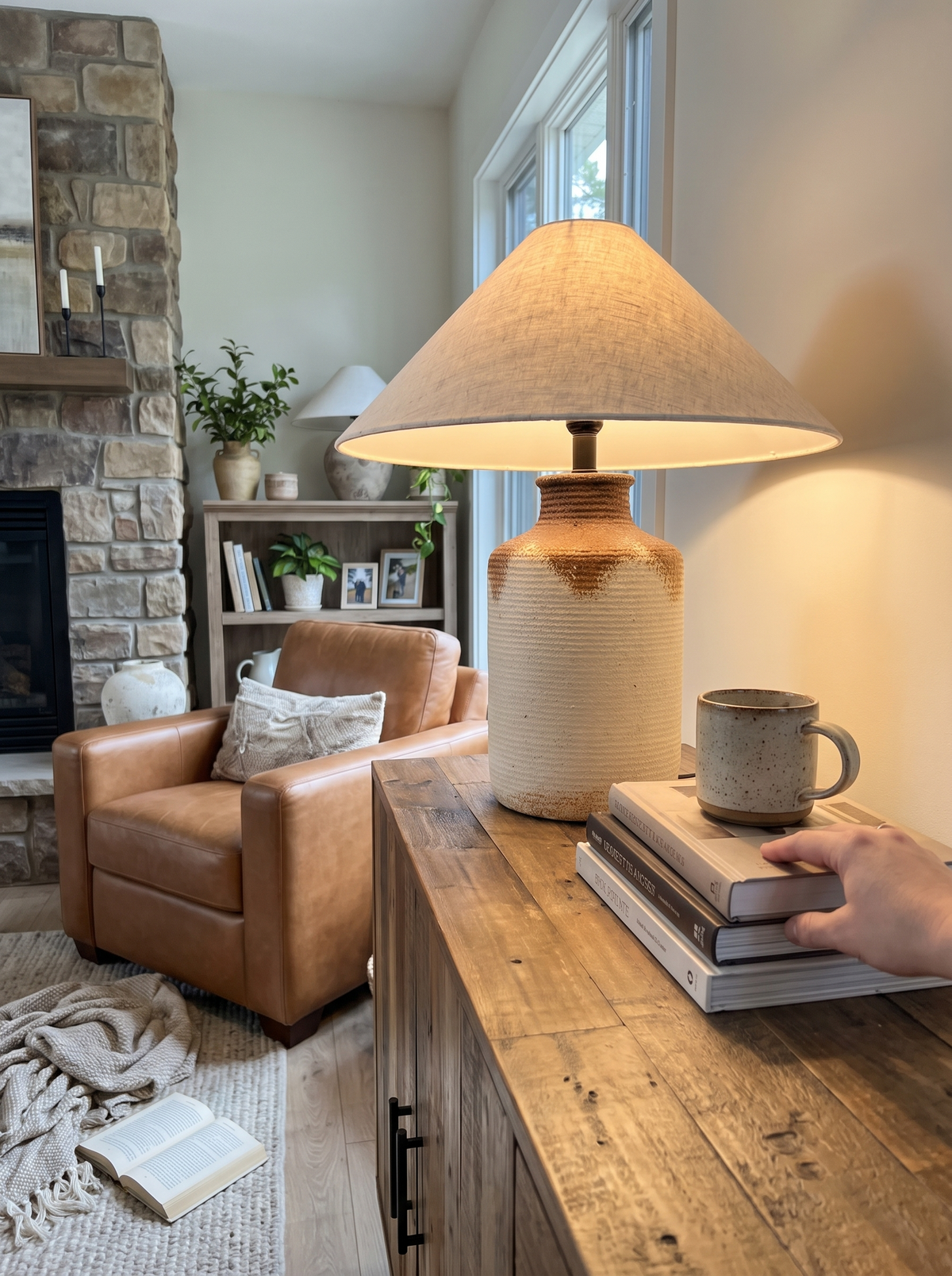 Cordelia lamp presence in a room