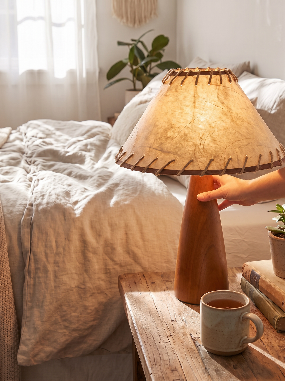 Francesca open box lamp grain