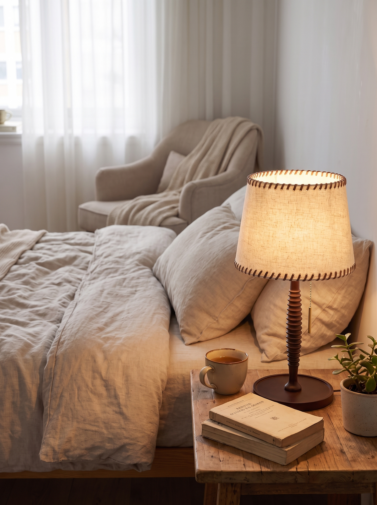 Justa lamp in a small space