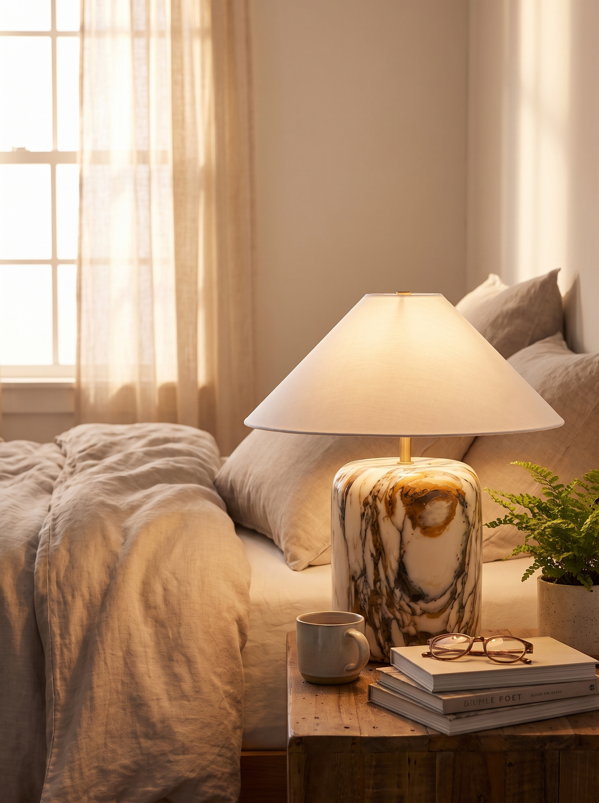 Johanne lamp warm stone warm light