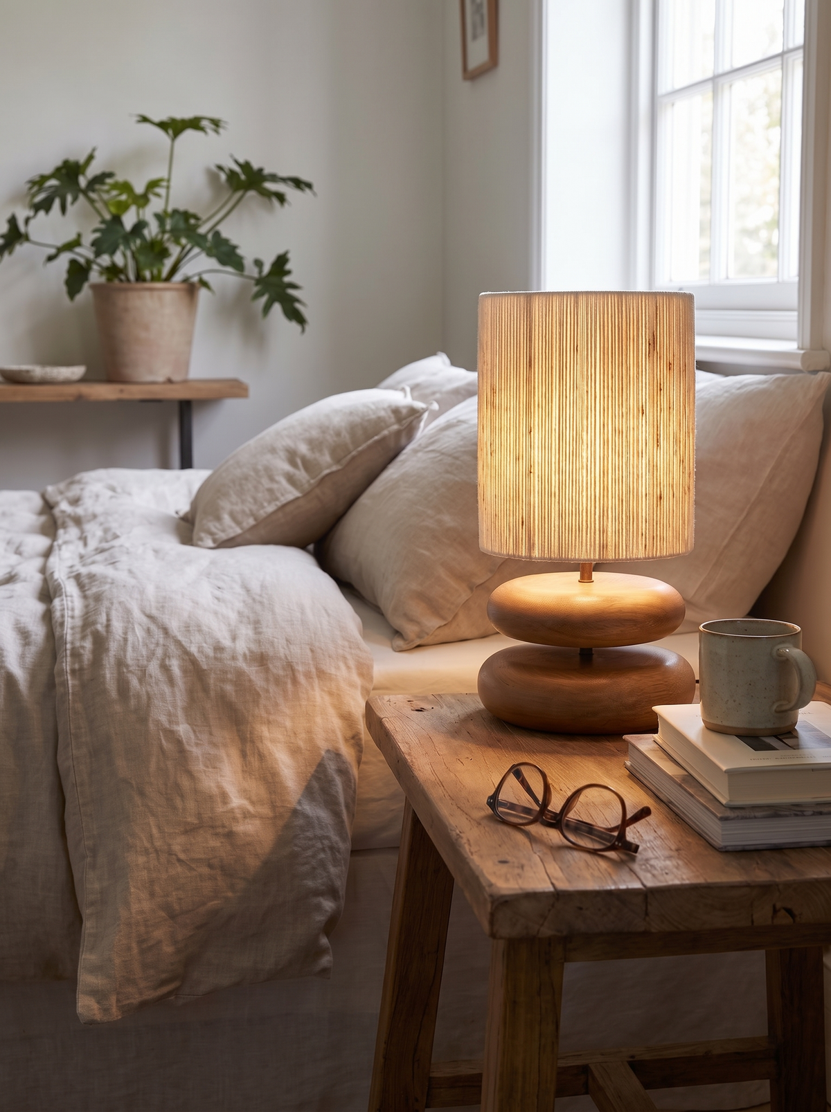 Kensho lamp grain under light