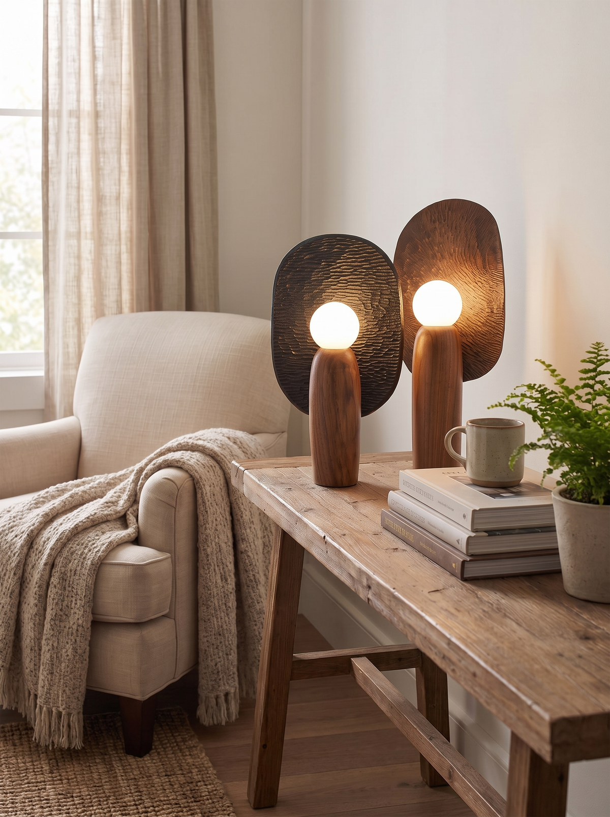 Lizbeth lamp visible grain