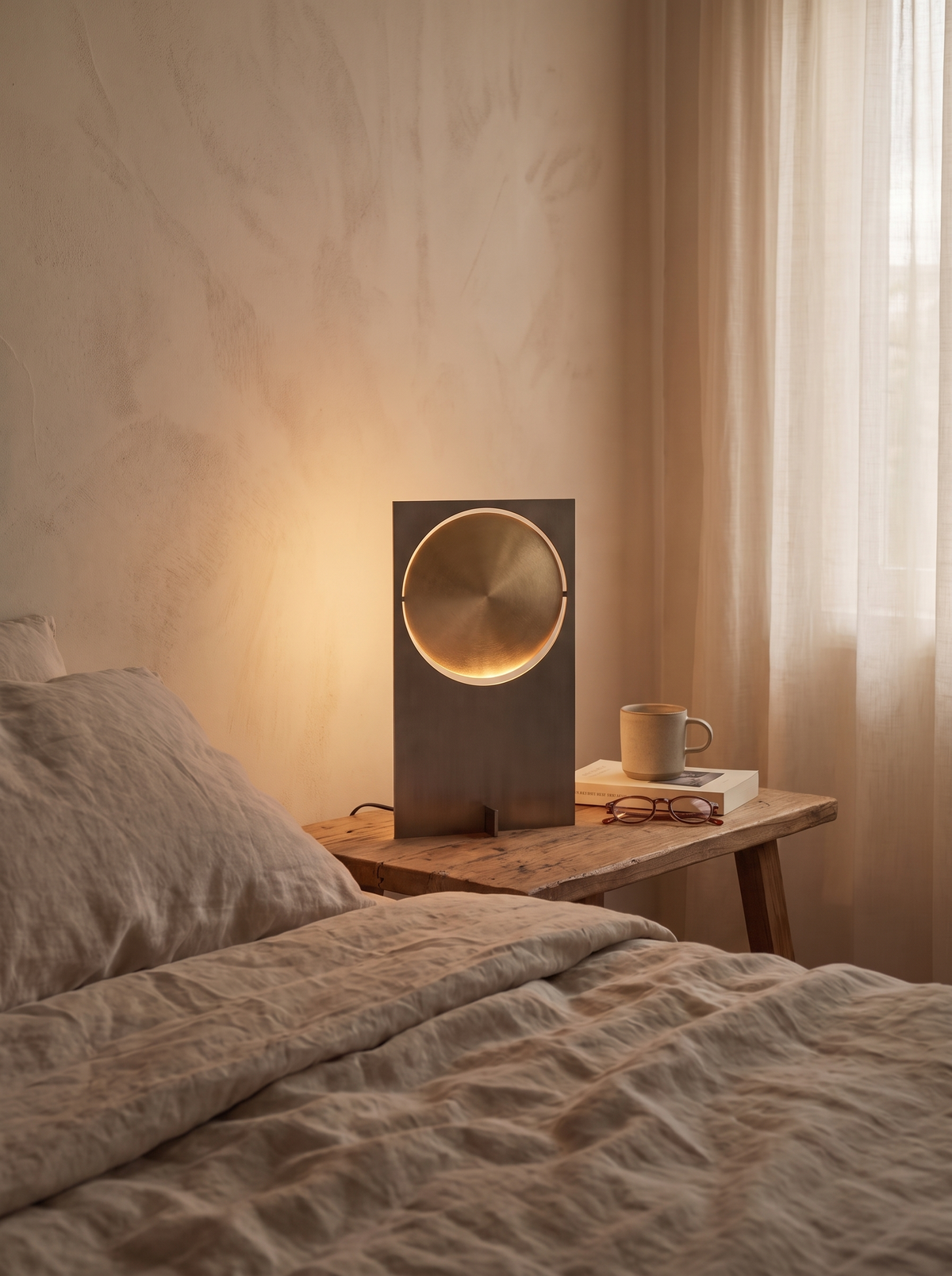 Lucrezia lamp soft light across a room
