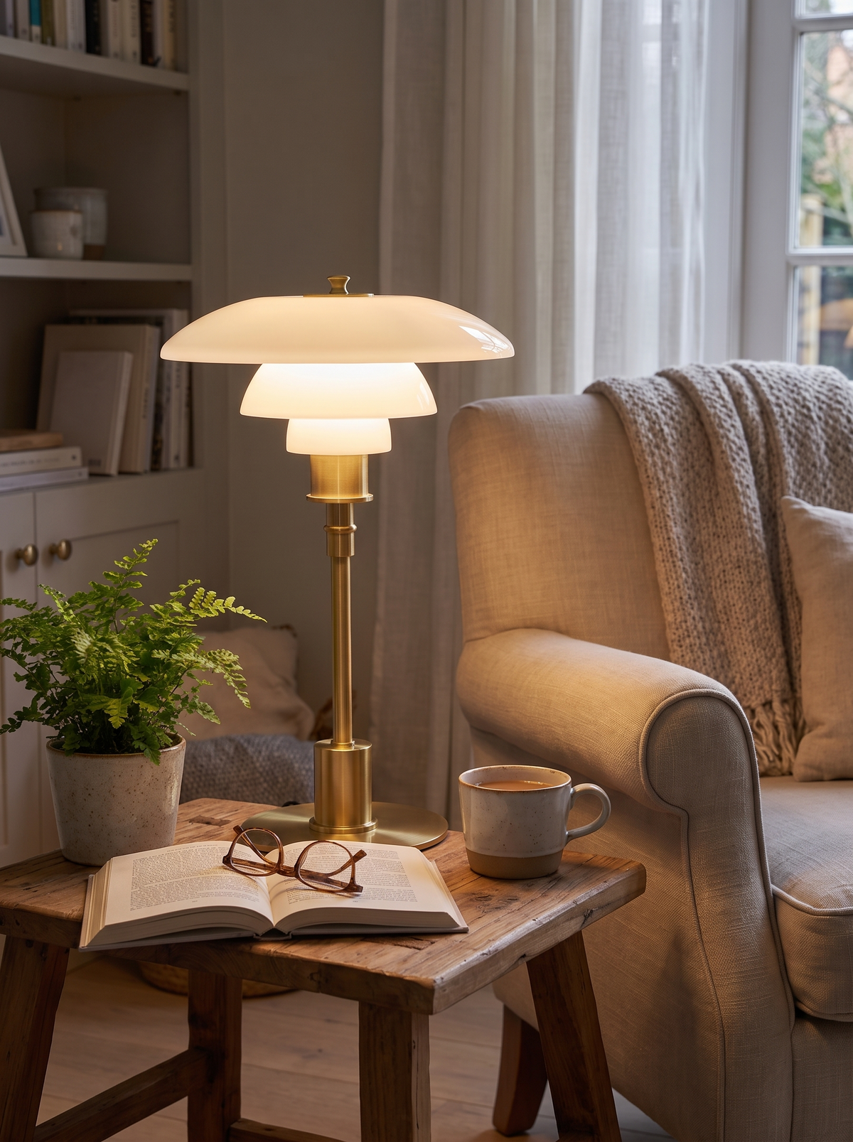 Lucia lamp softly lit presence