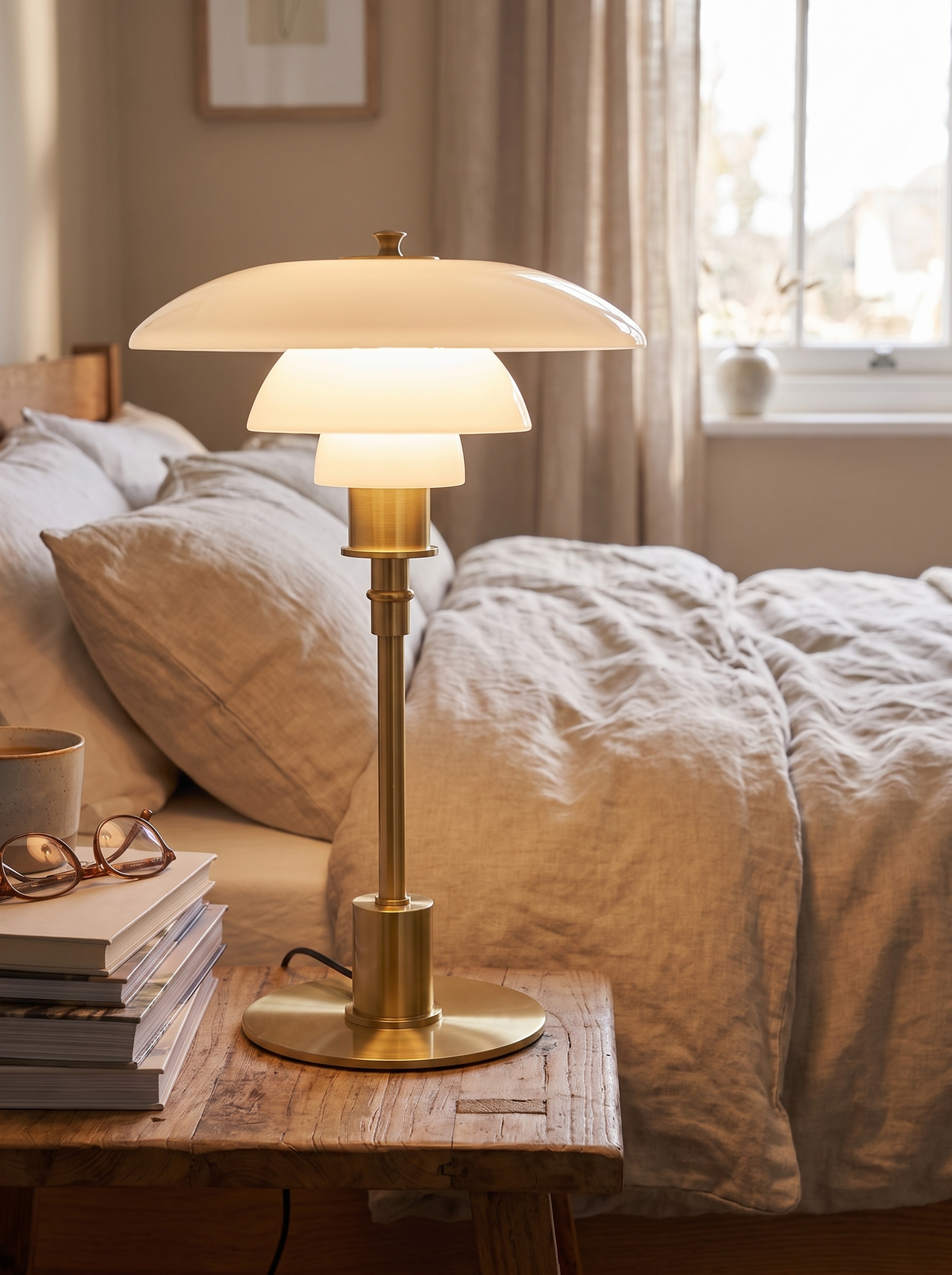 Lucia lamp steady on a table