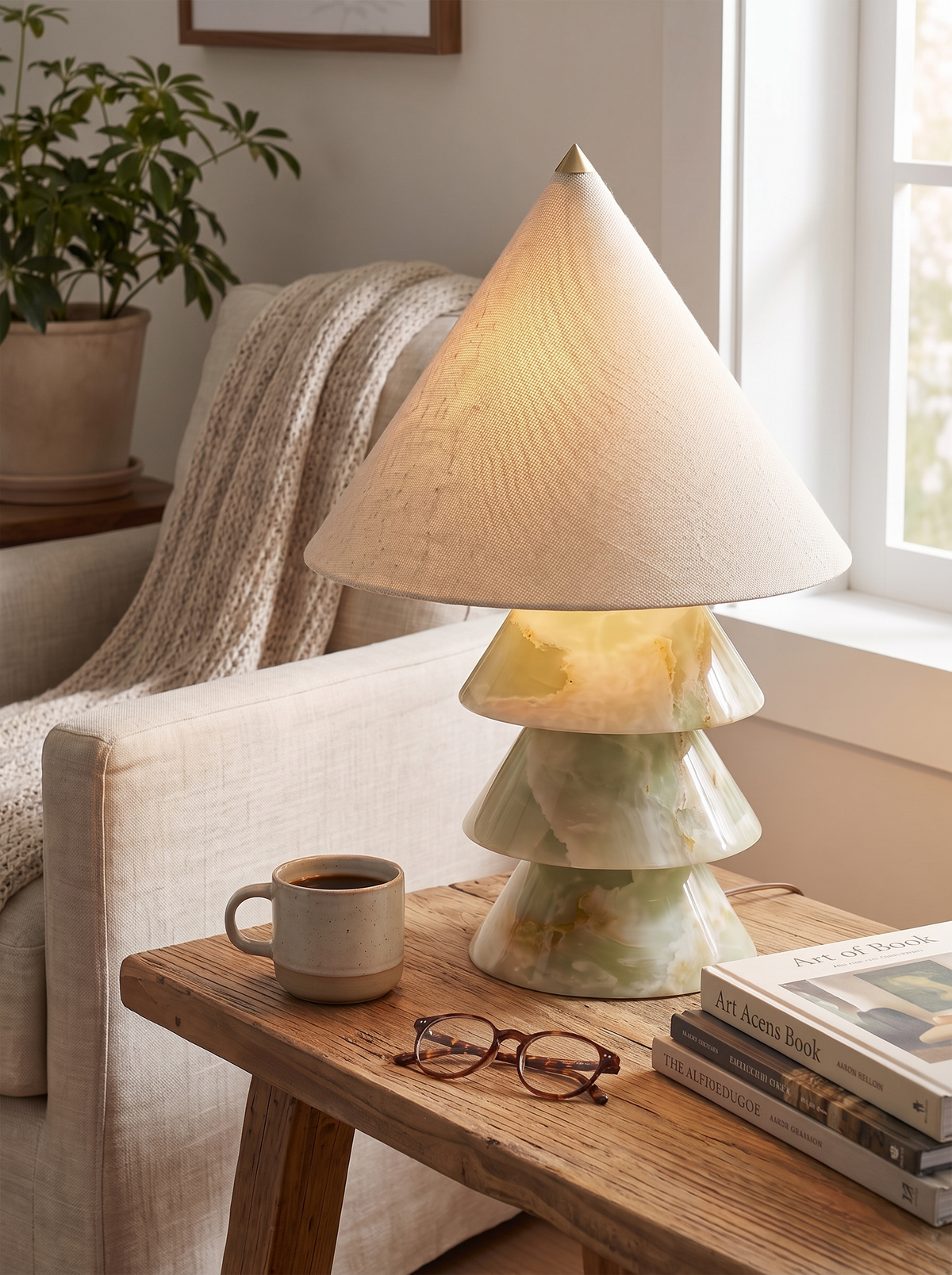 Marjie Marble Table Lamp lifestyle 2