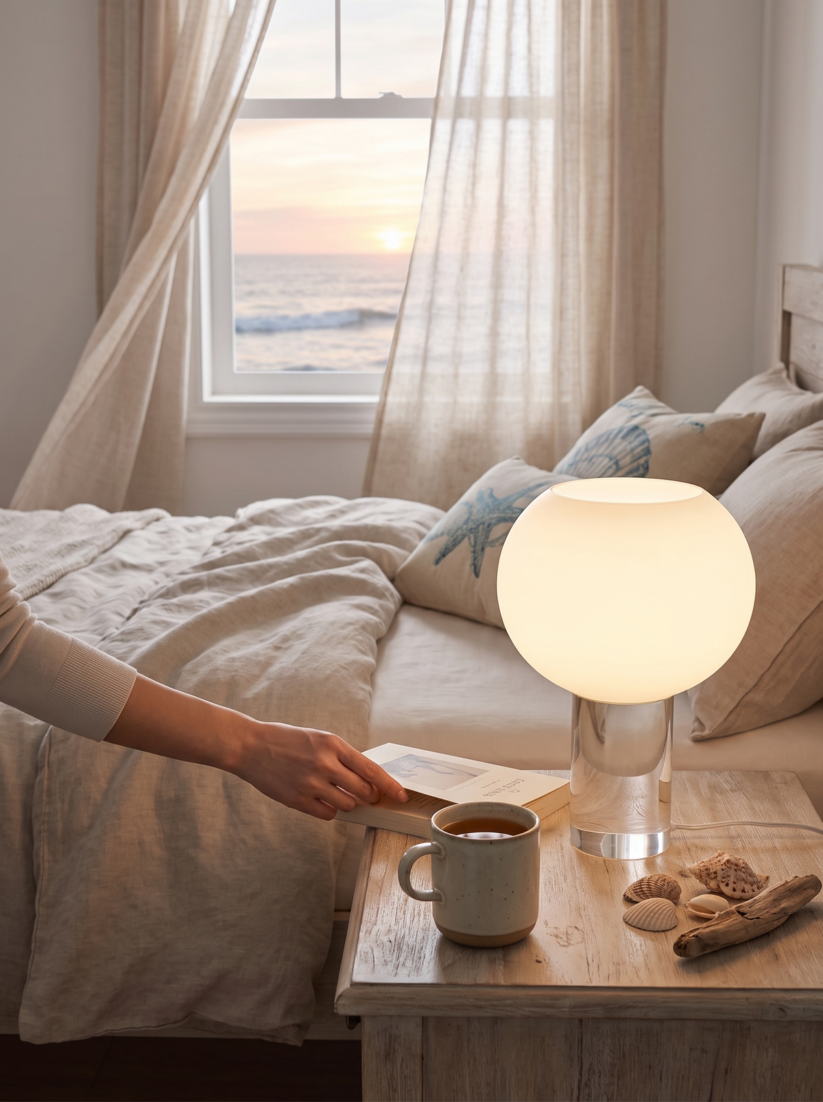 Oceane Glass Table Lamp lifestyle 3