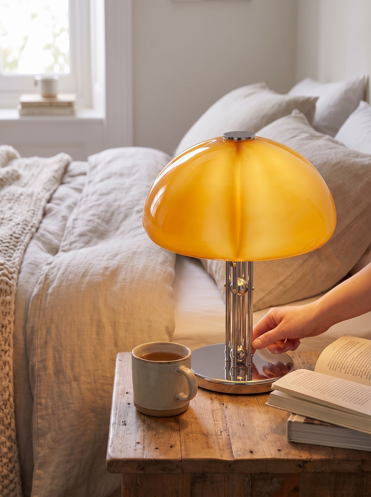 Quadrifoglio Glass Table Lamp lifestyle 1