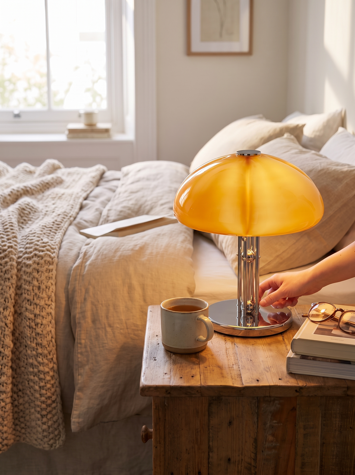 Quadrifoglio Glass Table Lamp lifestyle 2