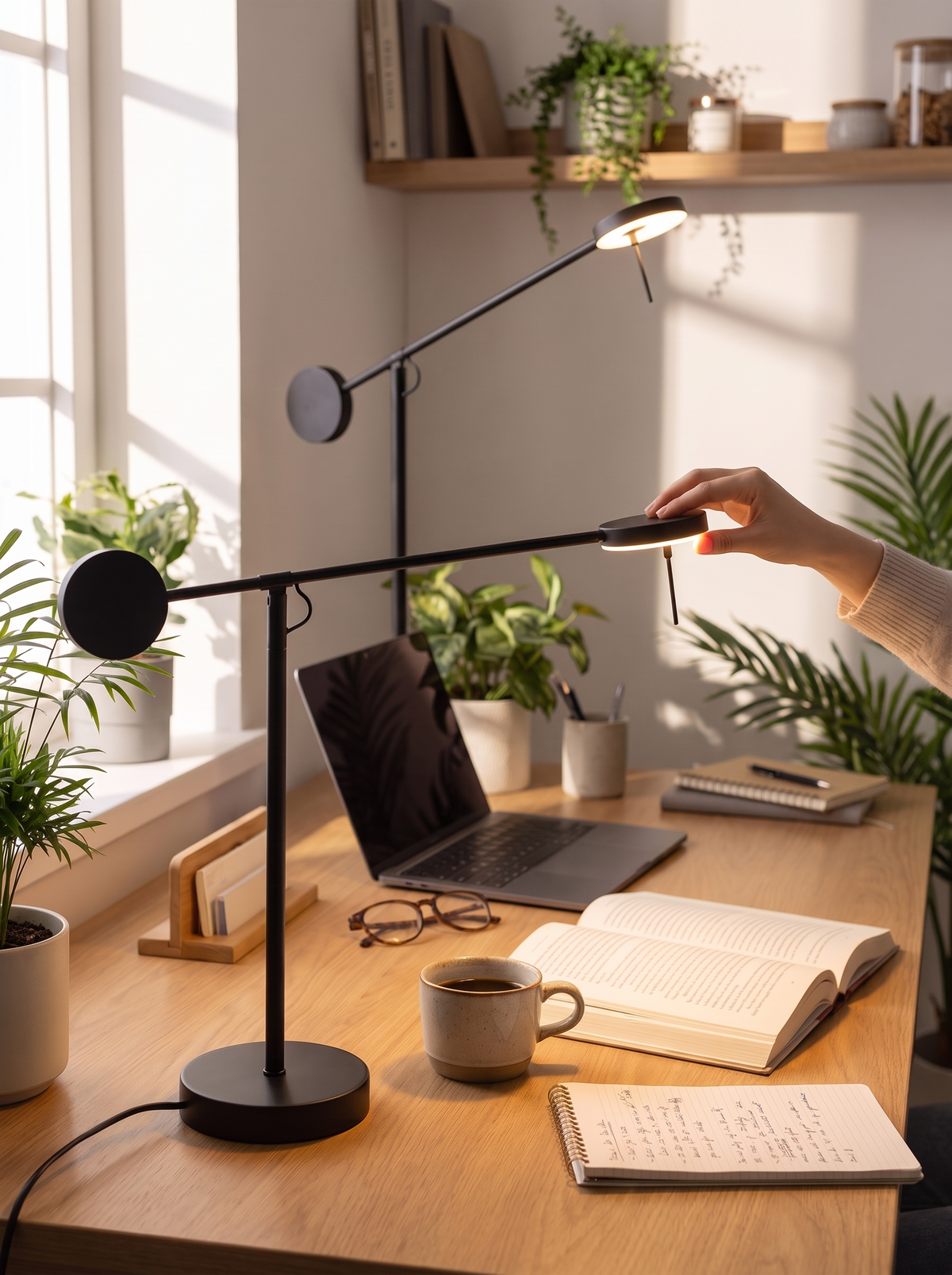 Raquel Table and Floor Lamp lifestyle 1