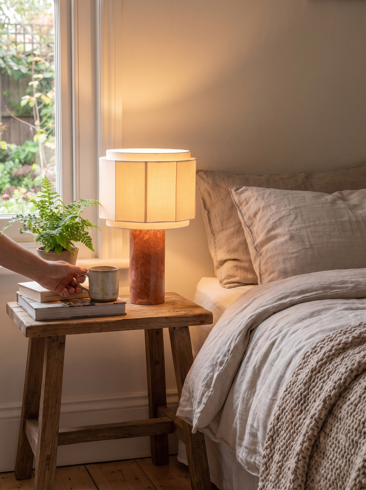 Reid Marble Table Lamp lifestyle 1