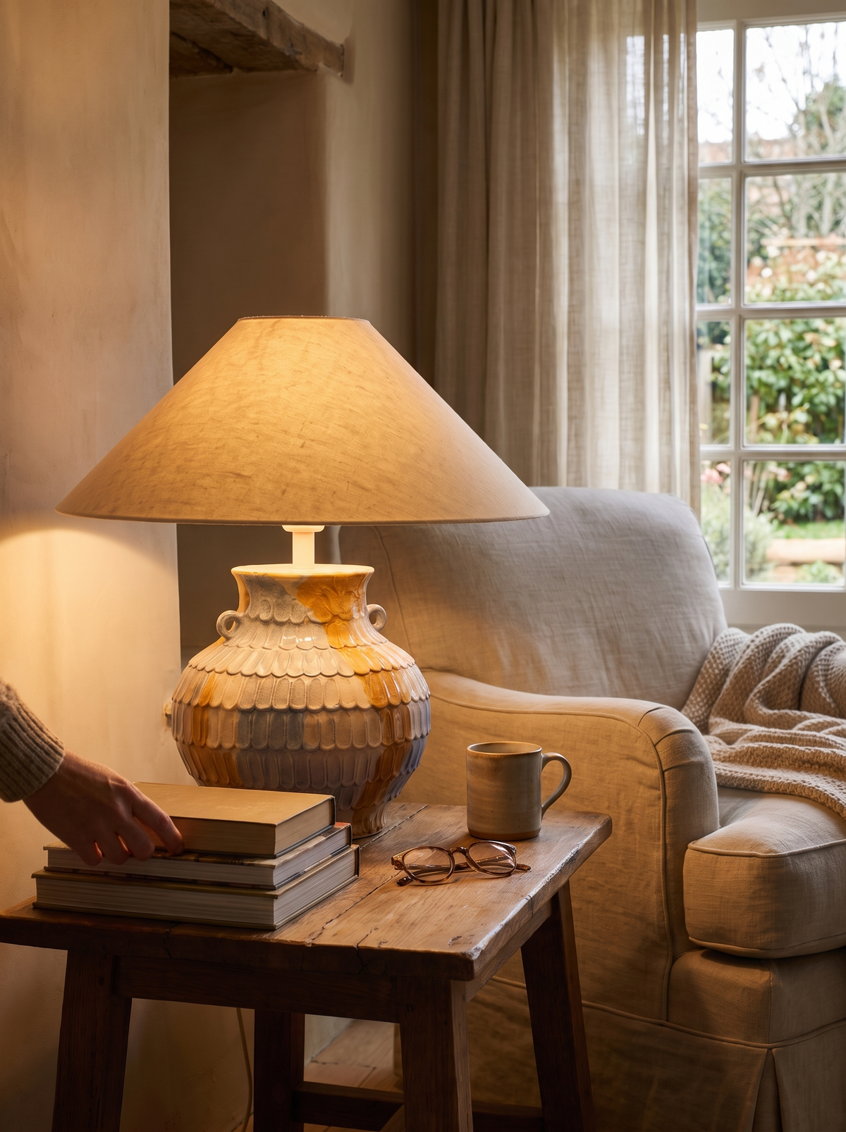 Rosalinde Ceramic Table Lamp lifestyle 2
