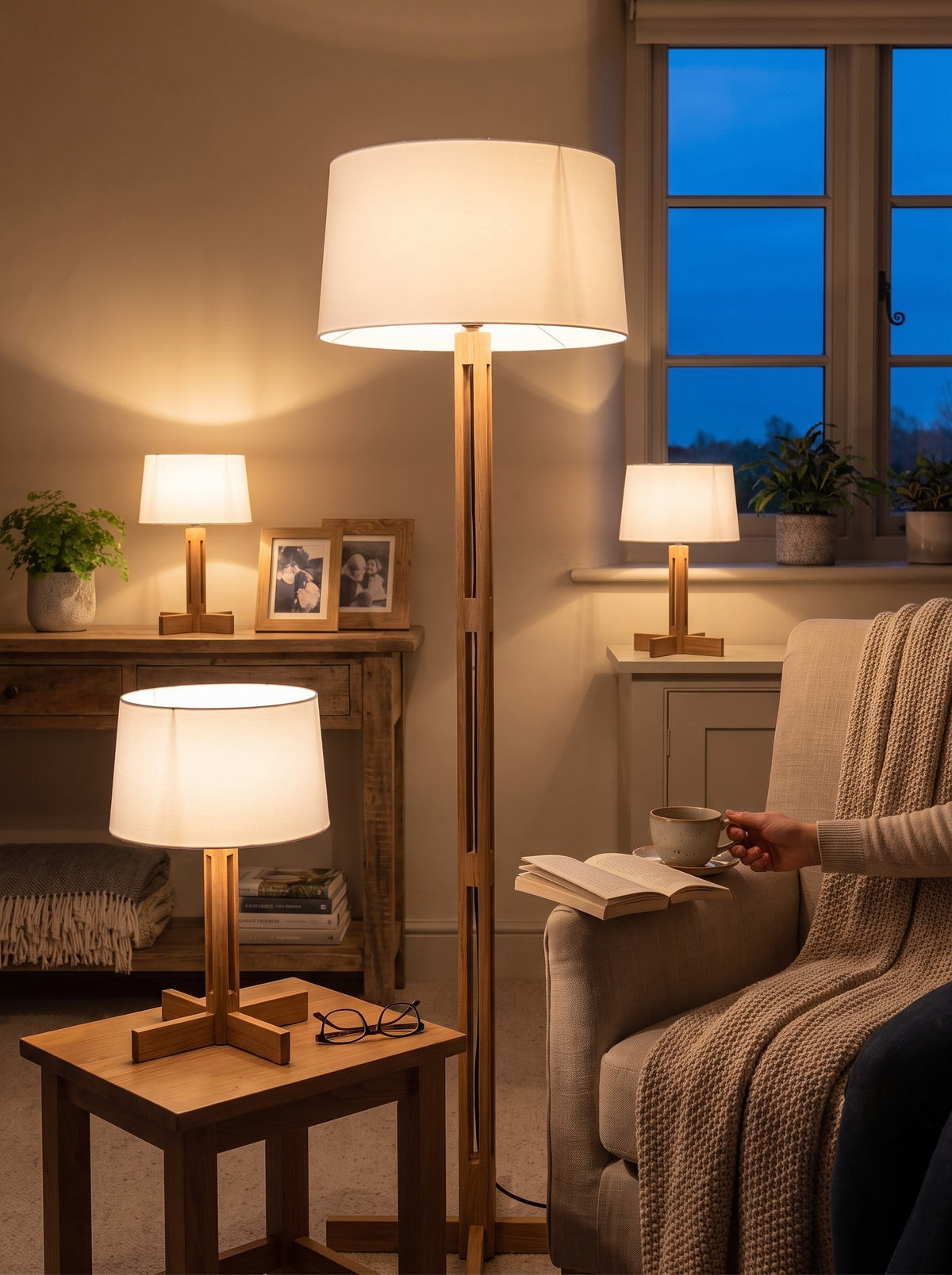Salome Table and Floor Lamp lifestyle 1