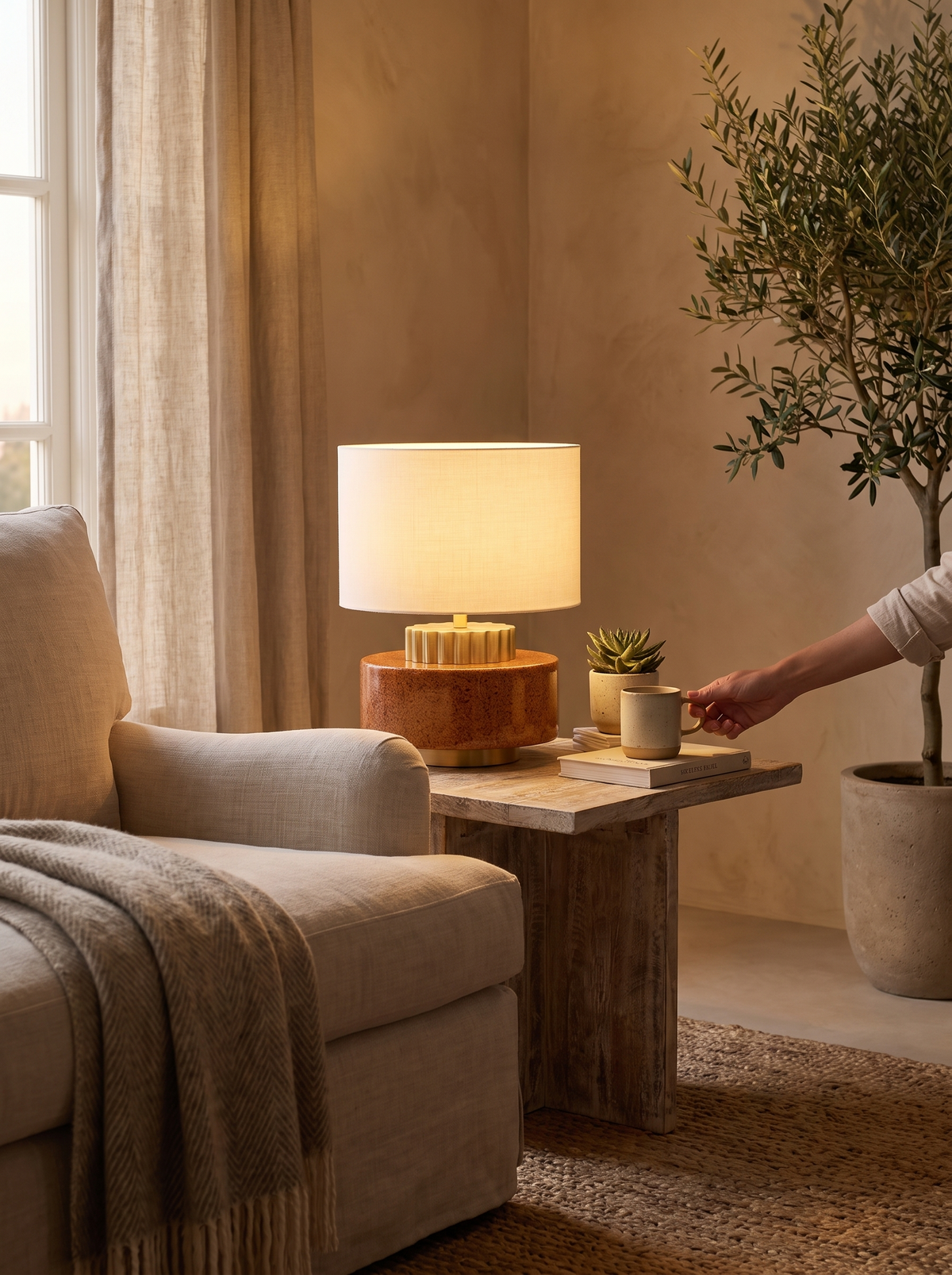 Virsalie Ceramic Table Lamp lifestyle 3