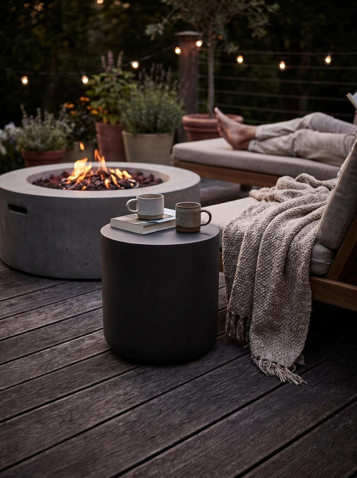 Kosmos Charcoal Side Table lifestyle 2