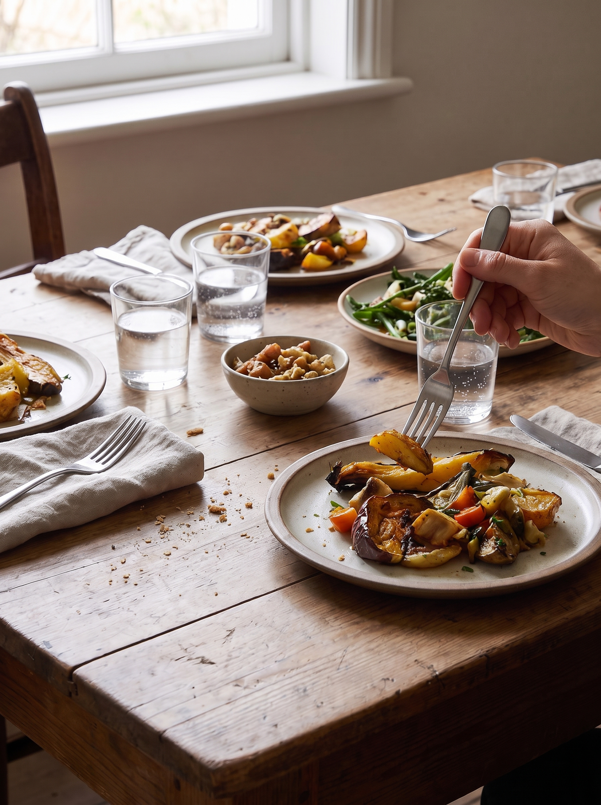 Classic Small Stainless Steel Fork Set lifestyle 1