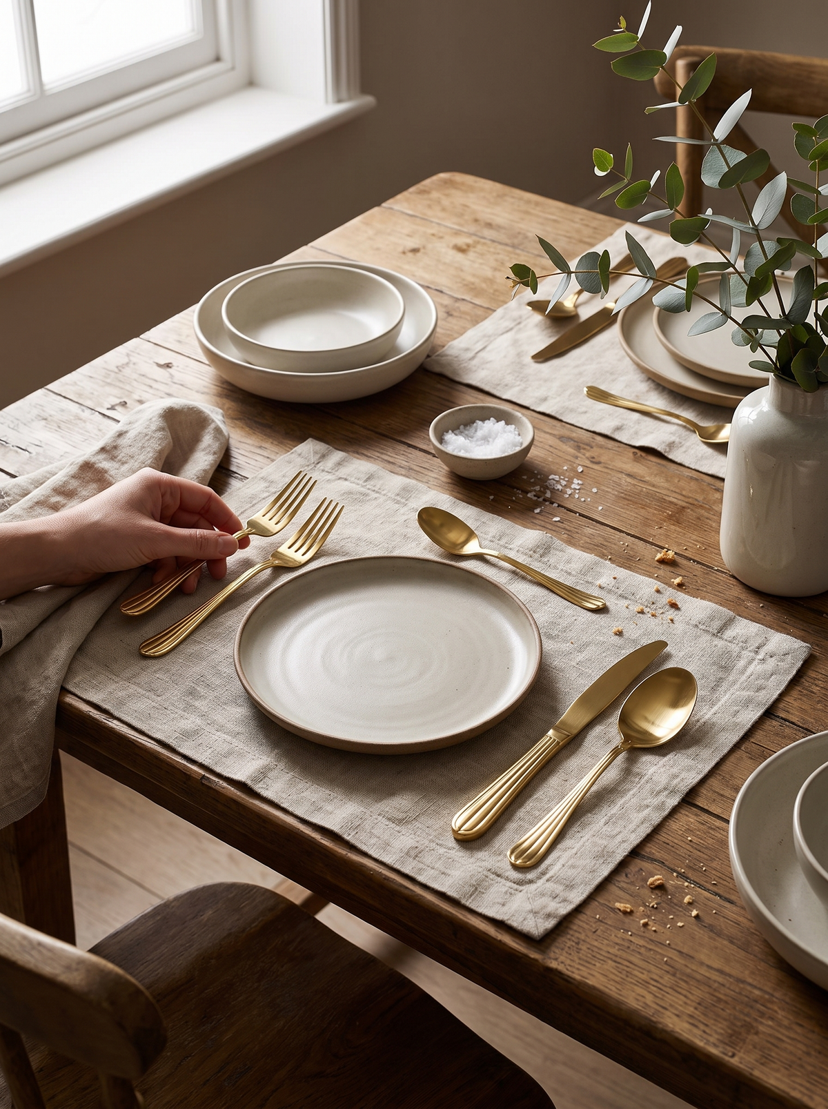 Crescent Four Person Settings Flatware Set lifestyle 1