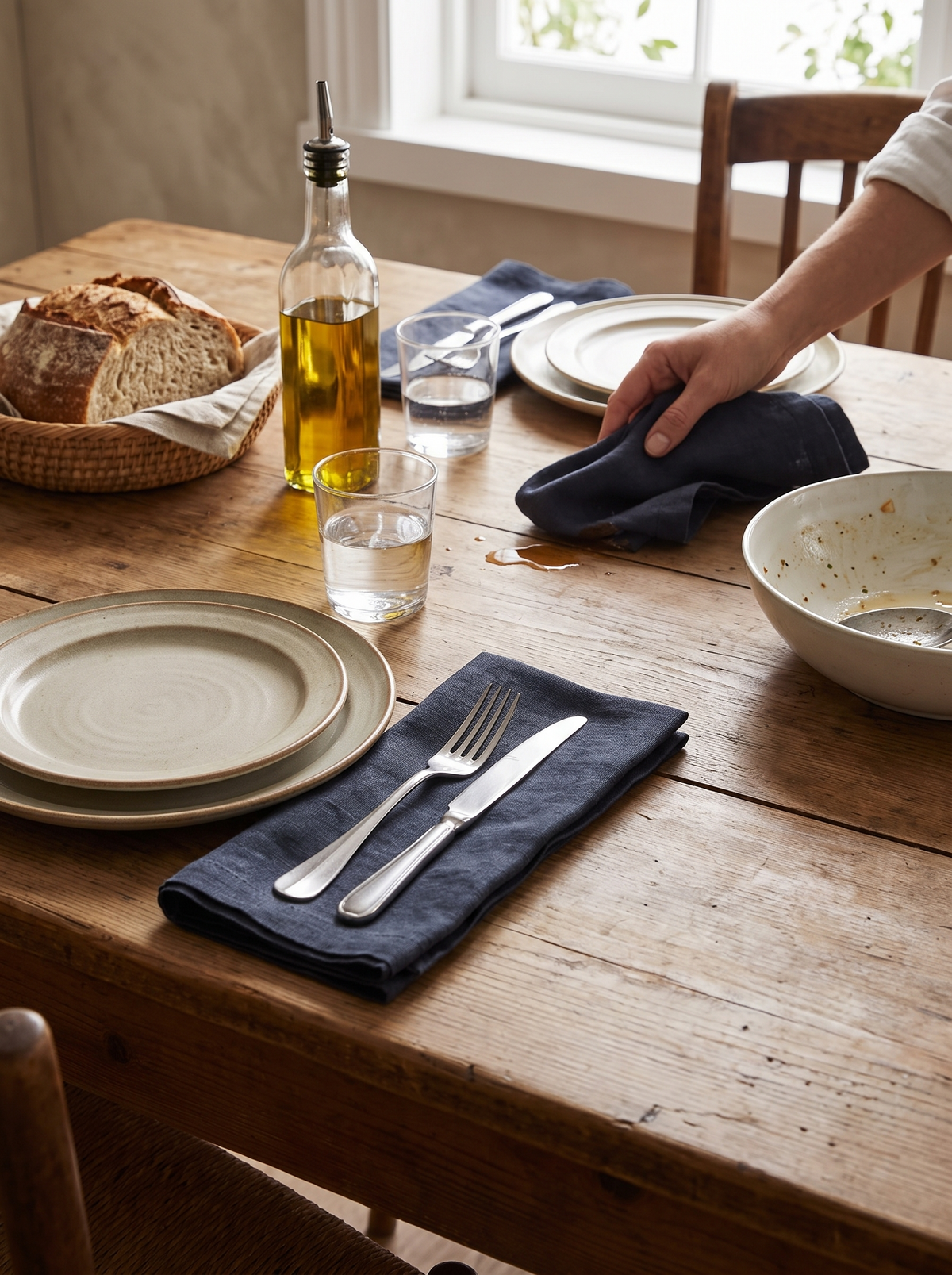 Everyday Linen Napkin and Tablecloth Set lifestyle 3