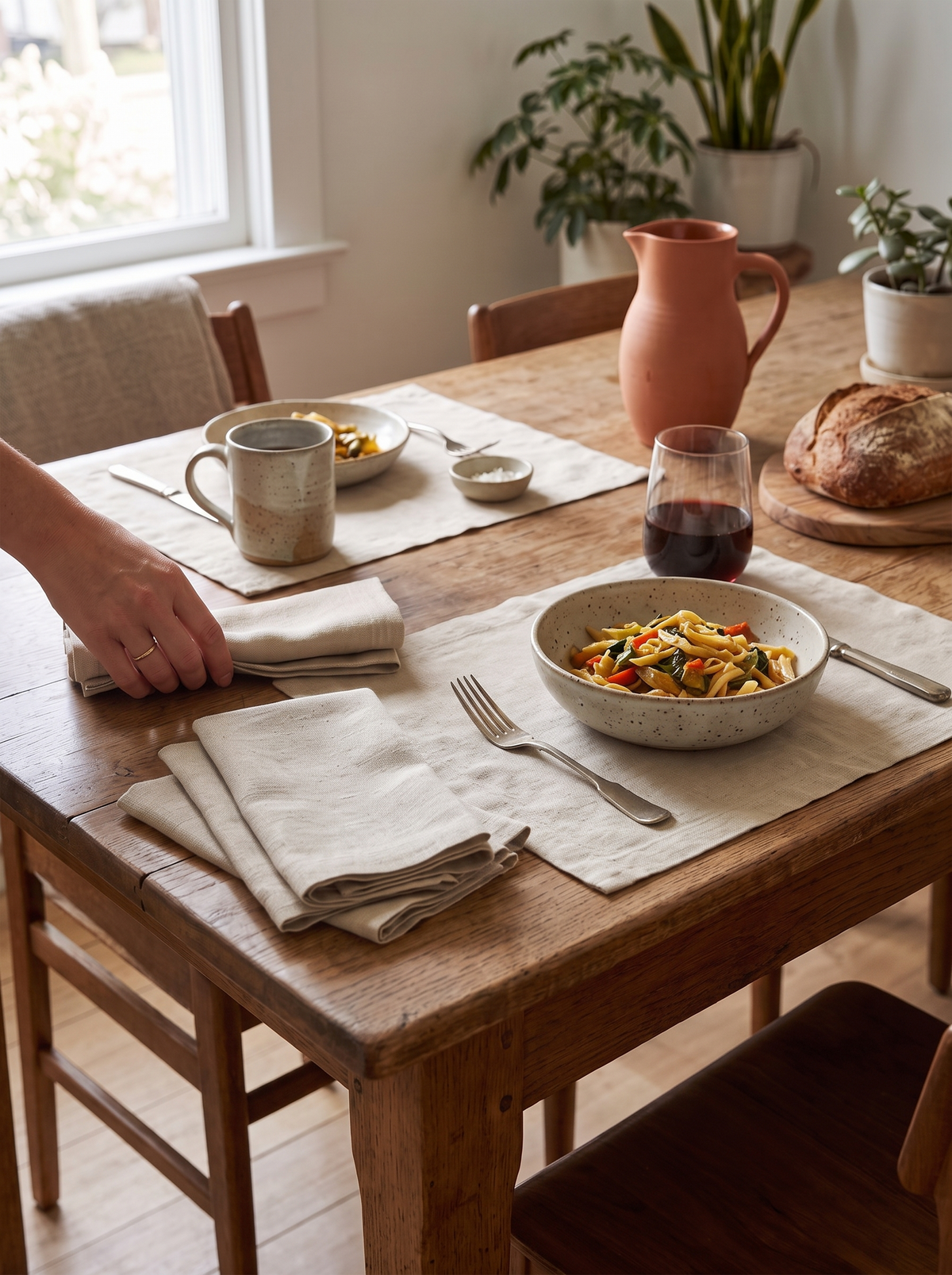Everyday Linen Napkin and Placemat Set lifestyle 1