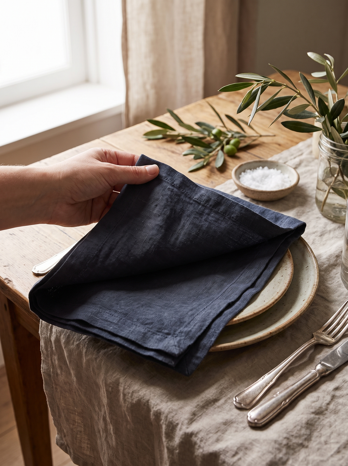 Everyday Linen Napkin Set lifestyle 3