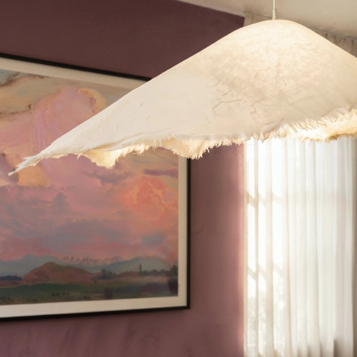 Jairo Metal Pendant Light, glow and light quality close up