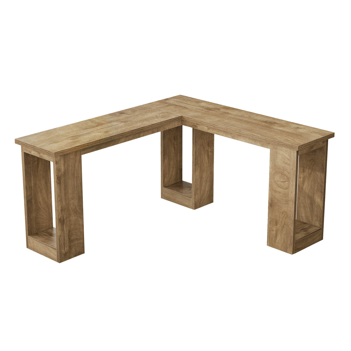 L-Shaped Bar Table, top surface detail