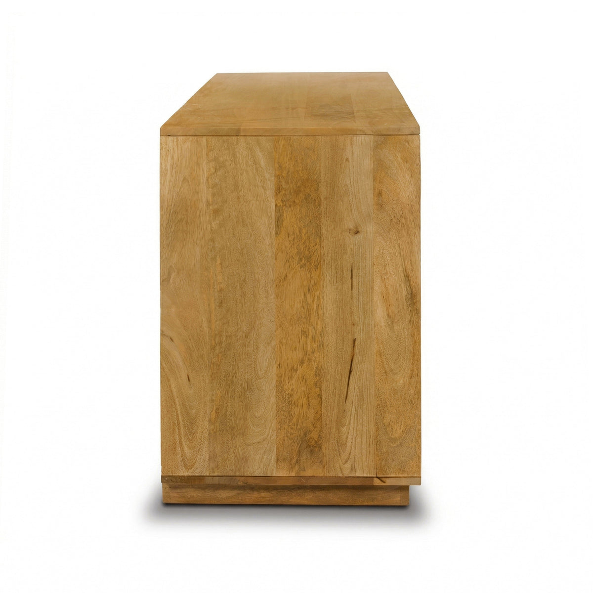 Laso Mango Wood Sideboard (72"), Natural, side profile