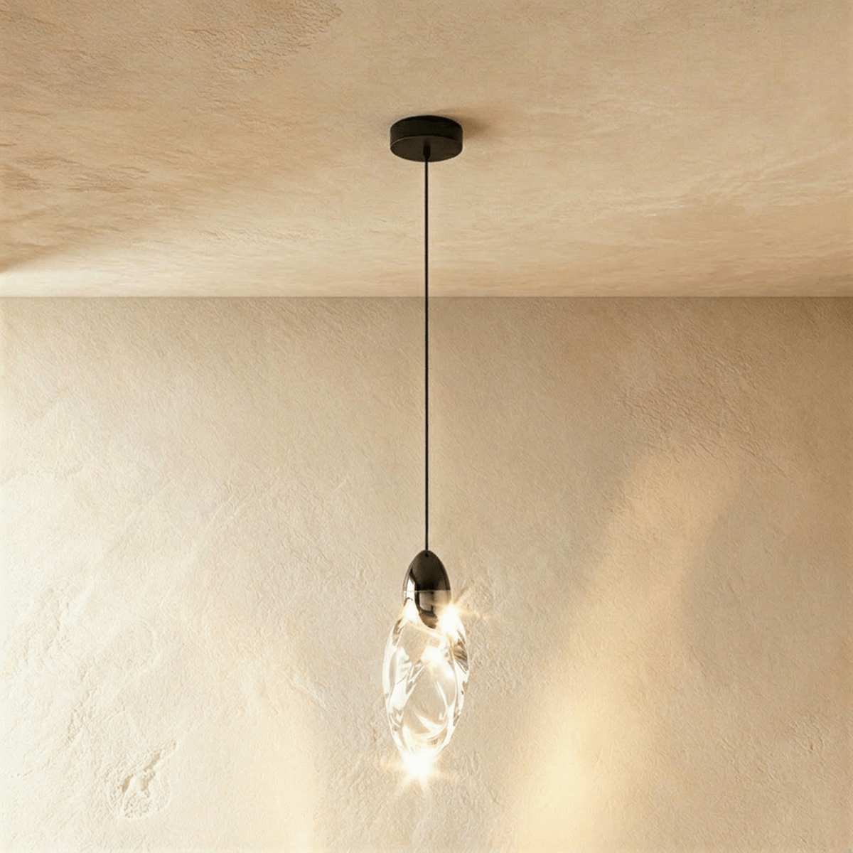 Lufina Metal Pendant Light, shade and diffuser detail