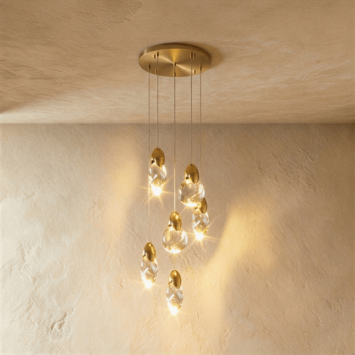 Lufina Metal Pendant Light, angled view showing the silhouette