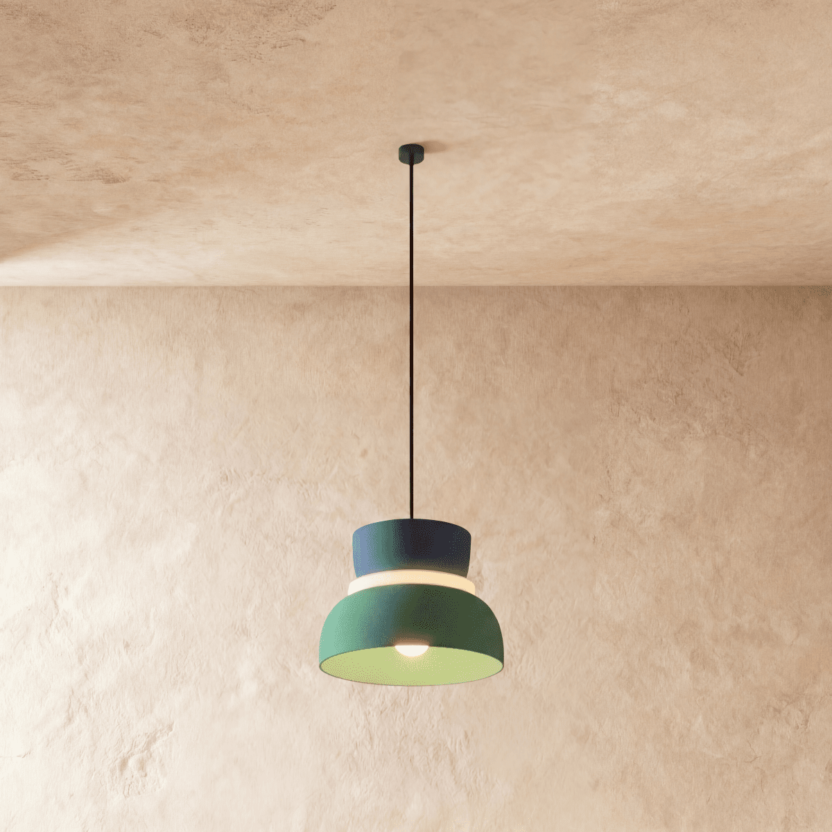 Macaron Metal Pendant Light, third shade and diffuser detail