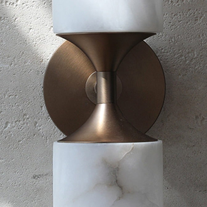 Merrick Alabaster Wall Sconce, second shade interior detail