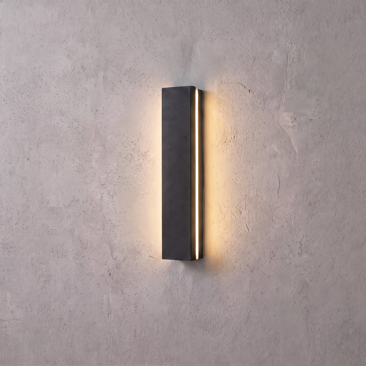 Modern Outdoor Wall Light, finish and hardware close up