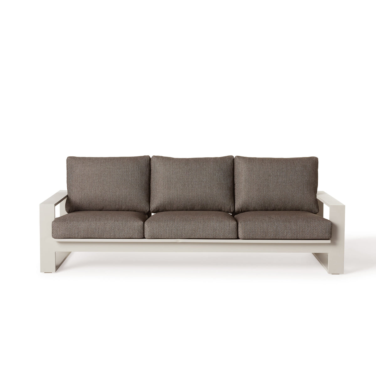 Nicasio Dune Aluminum Sofa, side profile