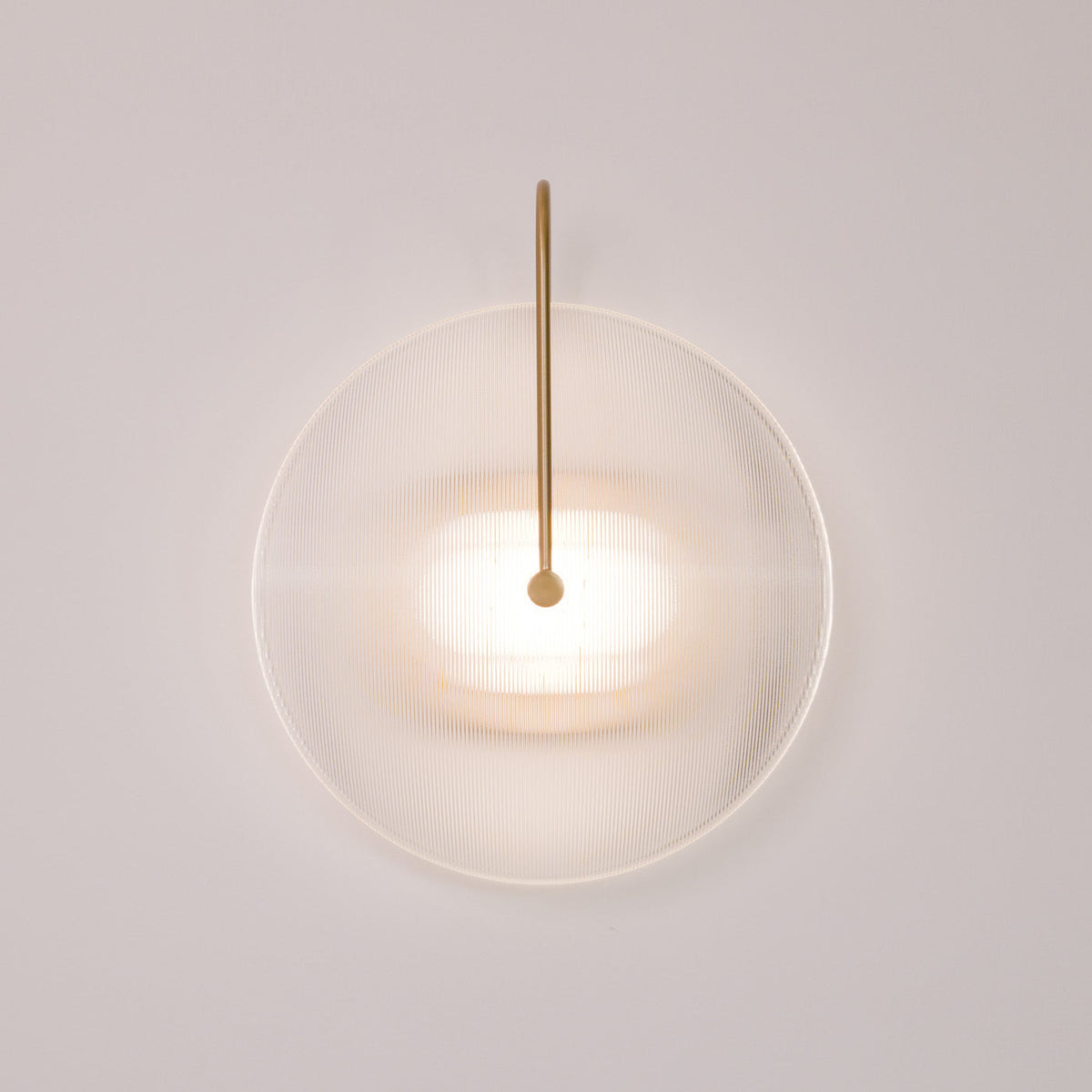Orbit Mid Century Art Deco Wall Light, mounted on the wall