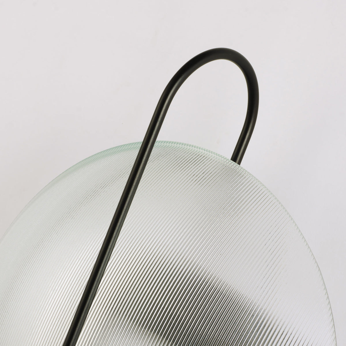 Orbit Mid Century Art Deco Wall Light, lit after dark